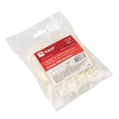 Площадка для крепления стяжек EKF PROxima 22х16 мм полиамидная белая (100 шт.) (pmo-22-16-w) - фото 2