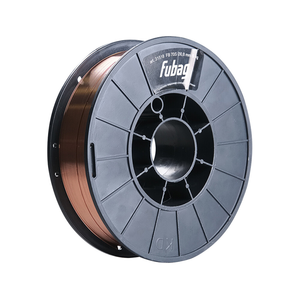 Изображение товара Сварочная проволока Fubag FB 70S 0,8 мм Омедненная для МС/ПА сварки