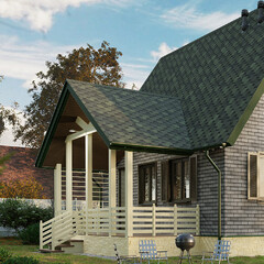 Черепица гибкая Docke Standard Сота зеленая 3 кв.м - фото 3