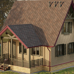 Черепица гибкая Docke Standard Сота коричневая 3 кв.м - фото 2