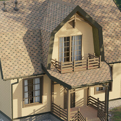 Черепица гибкая Docke Eurasia Шестигранник коричневая 3 кв.м - фото 2