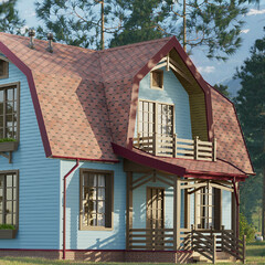 Черепица гибкая Docke Eurasia Шестигранник красная 3 кв.м - фото 2