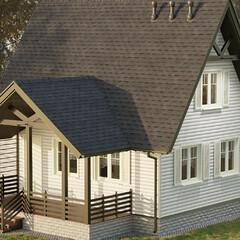 Черепица гибкая Docke Dragon Europa многослойная серая 2,38 кв.м - фото 3