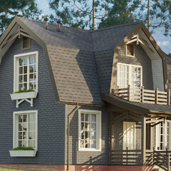 Черепица гибкая Docke Dragon Europa многослойная серая 2,38 кв.м - фото 2