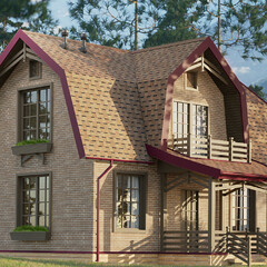 Черепица гибкая Docke Dragon Europa многослойная светло-коричневая 2,38 кв.м - фото 2