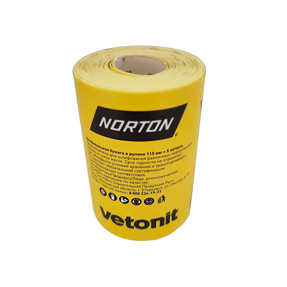 Изображение товара Наждачная бумага Vetonit 115 мм 5 м P240
