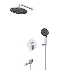Душевая система BelBagno Marino встраиваемая с верхним душем с лейкой с изливом хром (MARINO-VDSET-CRM)