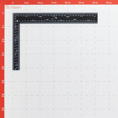 Угольник строительный Hesler 300 мм стальной окрашенный - фото 2
