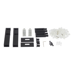 Карниз настенный металлический двухрядный профильный Хай-тек 200 см черный (170.577) - фото 4