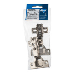 Петля мебельная Slide-on 110° накладная с ответной планкой (2 шт.) - фото 2