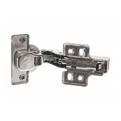 Петля мебельная Clip-on 110° накладная с ответной планкой и доводчиком (2 шт.)