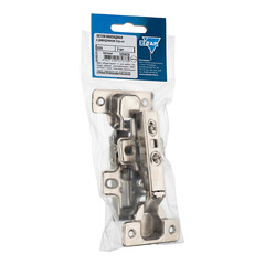 Петля мебельная Clip-on 110° накладная с ответной планкой и доводчиком (2 шт.) - фото 2