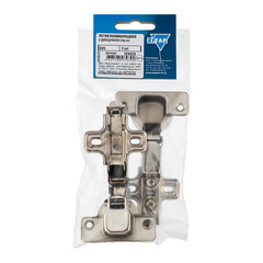 Петля мебельная Clip-on 110° полунакладная с ответной планкой и доводчиком (2 шт.) - фото 2