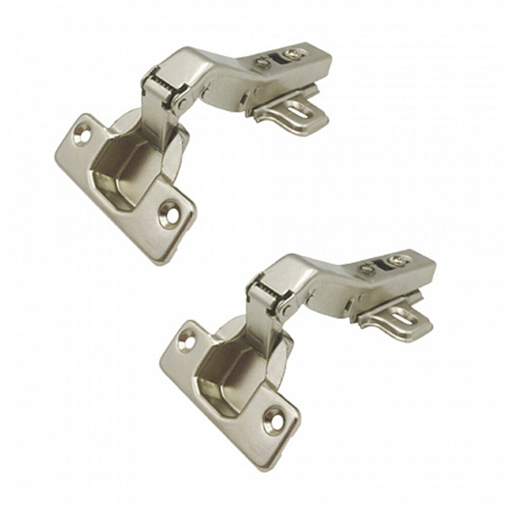 Петля мебельная Clip-on 45° угловая с ответной планкой и доводчиком (2 шт.)
