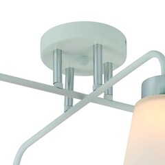 Люстра потолочная Schaffner Fattore E27 160 Вт 16 кв.м (4555-4 WH-CR) - фото 6