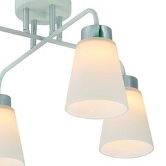 Люстра потолочная Schaffner Fattore E27 160 Вт 16 кв.м (4555-4 WH-CR) - фото 7