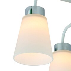 Люстра потолочная Schaffner Fattore E27 160 Вт 16 кв.м (4555-4 WH-CR) - фото 5