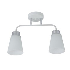 Люстра потолочная Schaffner Fattore E27 80 Вт 12 кв.м (4555-2 WH-CR) - фото 8