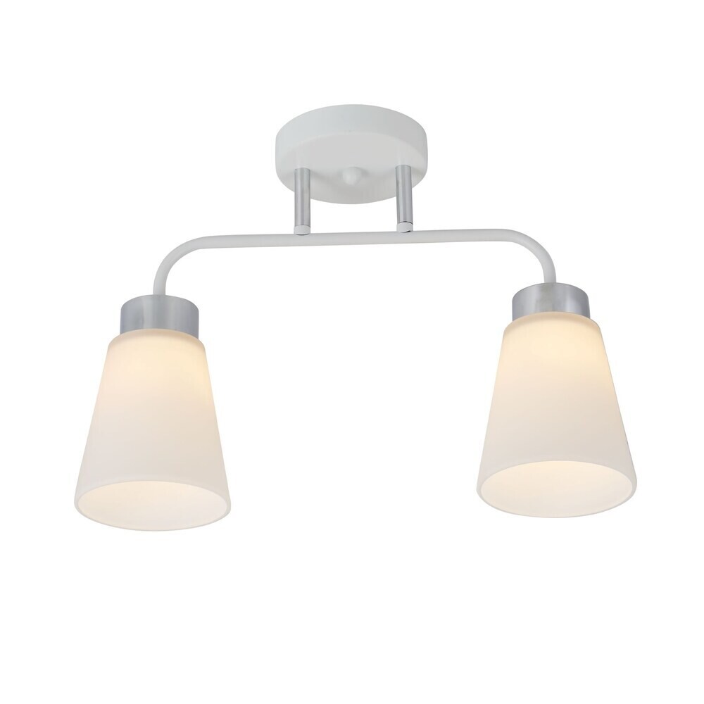 Изображение товара Люстра потолочная Schaffner Fattore E27 80 Вт 12 кв.м (4555-2 WH-CR)