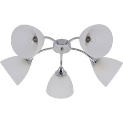 Люстра потолочная Schaffner Abierto E27 300 Вт 20 кв.м (4425-5 CR) - фото 8