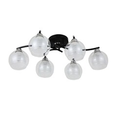 Люстра потолочная Schaffner Cuarto E27 240 Вт 22 кв.м (2079-6) - фото 7