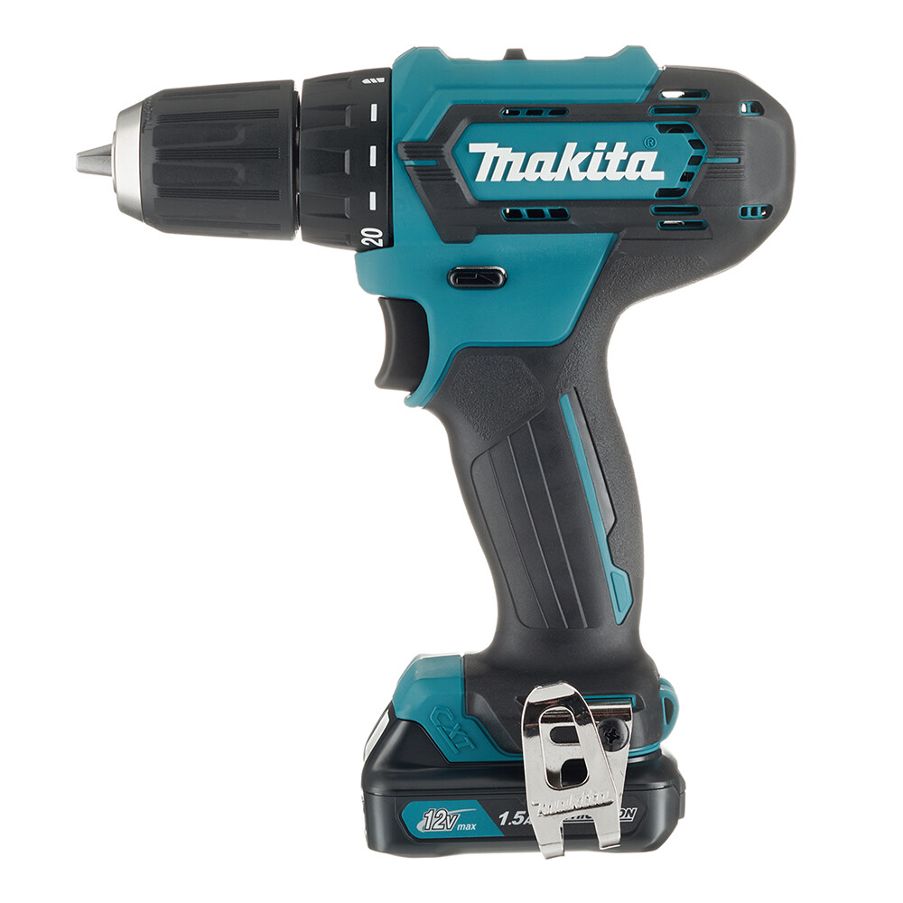 Изображение товара Аккумуляторная дрель-шуруповерт Makita CXT DF333D 12 В, 2 аккумулятора и ЗУ