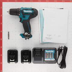 Дрель-шуруповерт аккумуляторная Makita CXT DF333D 12 В 1,5 Ач Li-Ion 2 АКБ и ЗУ (DF333DWYE) - фото 4