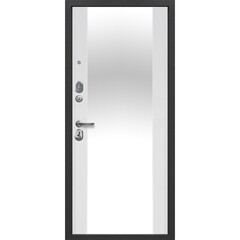 Дверь входная Ferroni Гарда левая сатин графит - белый матовый с зеркалом 960х2050 мм - фото 3
