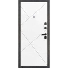 Дверь входная Ferroni Гарда 7СМ правая антик серебро - эмалит белый 860х2050 мм - фото 3