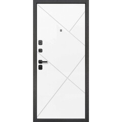 Дверь входная Ferroni Гарда 7СМ левая антик серебро - эмалит белый 960х2050 мм - фото 4