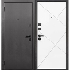 Изображение товара Дверь входная Ferroni Гарда 7СМ левая антик серебро - эмалит белый 960х2050 мм