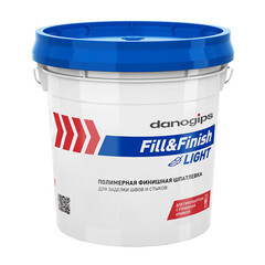 Шпатлевка Danogips Fill&Finish Light универсальная облегченная 17 л/20,9 кг