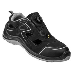 Изображение товара Сандалии текстильные с перфорацией и защитным подноском размер 44 черные Safety Jogger Флоу (50385_44)