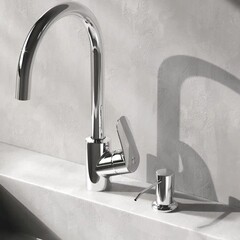 Дозатор для мыла AM.PM X-Joy встраиваемый пластик матовый/нержавеющая сталь хром (A8437100) - фото 6