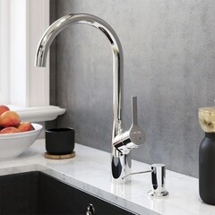 Дозатор для мыла AM.PM X-Joy встраиваемый пластик матовый/нержавеющая сталь хром (A8437100) - фото 2