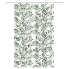 Штора для ванны Master House Вайя 2000х1800 мм PEVA зеленая/белая (75419)