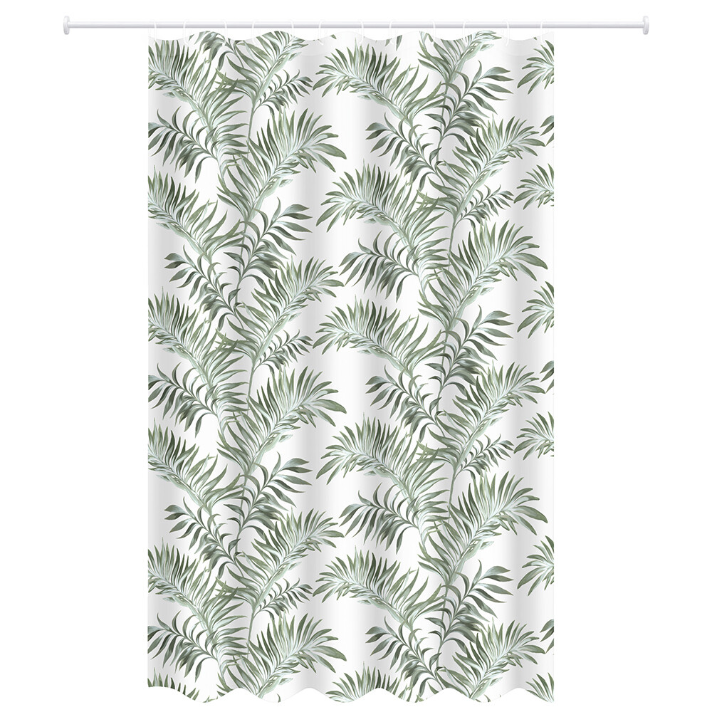 Штора для ванны Master House Вайя 2000х1800 мм PEVA зеленая/белая (75419)