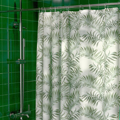Штора для ванны Master House Вайя 2000х1800 мм PEVA зеленая/белая (75419) - фото 3