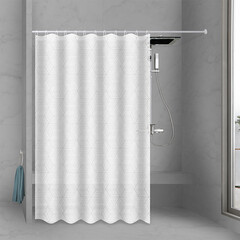Штора для ванны Master House Айс 2000х1800 мм PEVA белая (75278) - фото 3