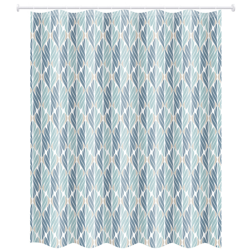 Изображение товара Штора для ванны Master House Эвергрин 1800х2000 мм PEVA зеленая/синяя (75532)