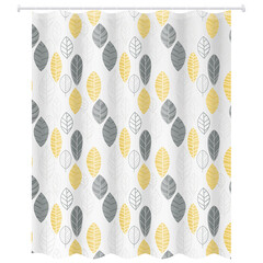 Штора для ванны Master House Форест 1800х2000 мм PEVA белая/желтая/черная (75222)