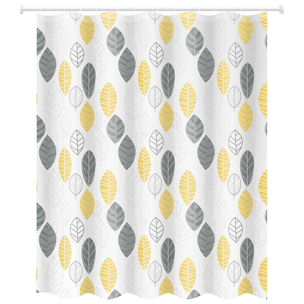 Изображение товара Штора для ванны Master House Форест 1800х2000 мм PEVA белая/желтая/черная (75222)