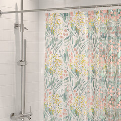 Штора для ванны Master House Примавера 2000х1800 мм PEVA зеленая (84296) - фото 3