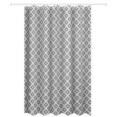 Штора для ванны Master House Икат 2000х1800 мм PEVA серая (75277)