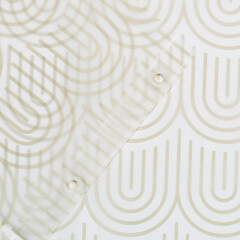 Штора для ванны Master House Веста 2000х1800 мм PEVA бежевая/белая (84292) - фото 2