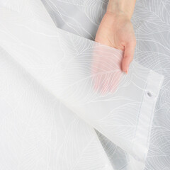 Штора для ванны Master House Бенджамина 2000х1800 мм PEVA белая (75416) - фото 4