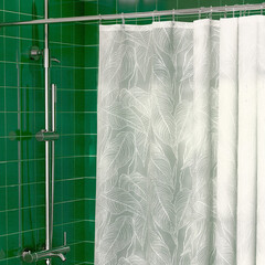 Штора для ванны Master House Бенджамина 2000х1800 мм PEVA белая (75416) - фото 3