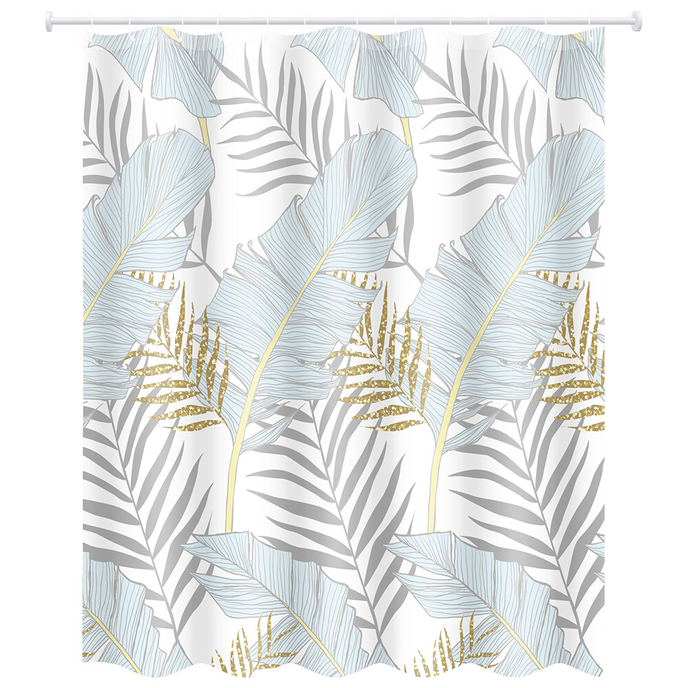 Изображение товара Штора для ванны Master House Тропики 1800х2000 мм полиэстер голубой (75163)
