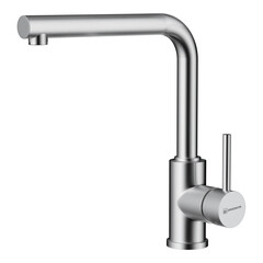 Смеситель для кухни Omoikiri Nakagawa-BN нержавеющая сталь с высоким изливом однорычажный (4994319)