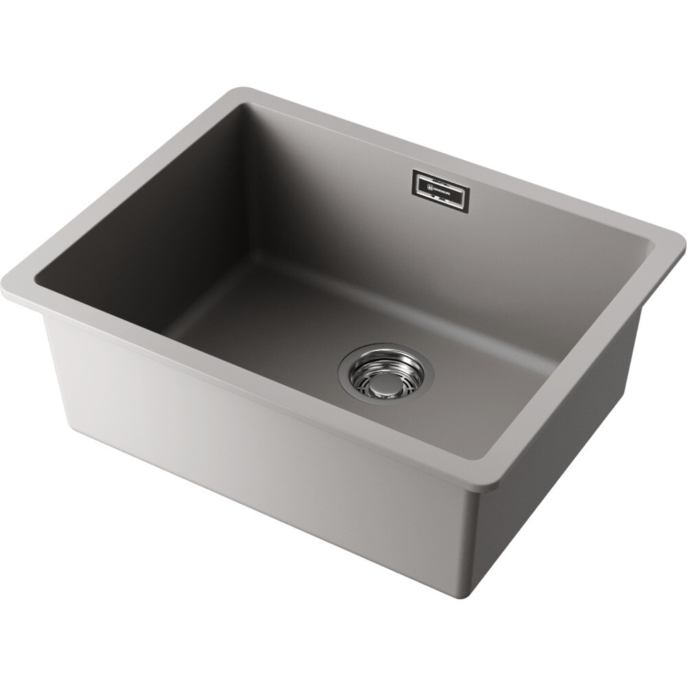 Изображение товара Мойка для кухни Omoikiri Kata 54-U-GR Artgranit 54х42х22 см врезная кварц leningrad grey